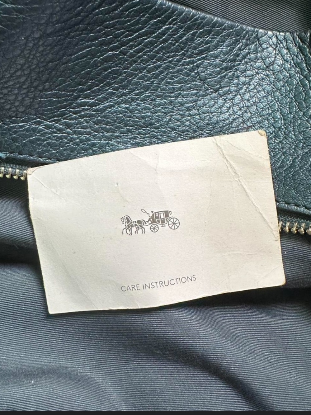 Coach Blue Leather Hobo Bag - Picture 3 of 4
